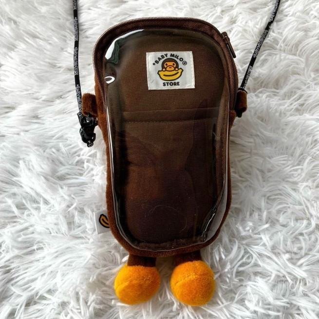 BAPE Baby Milo Store Heart Shoulder Bag Mobile Phone Pouch A Bathing Ape - NWT thumbnail 3