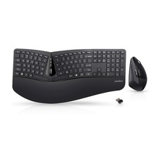 Perixx Periduo-605, Wireless Ergonomic Split Keyboard and Vertical Black
