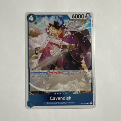 Bandai One Piece Card Game Character Cavendish OP10-045 English