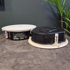 QSC AD-C6T-LP 70/100V 16 Ohm 60W 2-Way Niedrig Profil Decke Lautsprecher x2 (