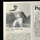 Dock Ellis Pittsburgh Pirates SIGNED Autograph Cut (deceased age 63) w/ hologram