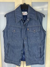Ski Levi s Orange Tab Vintage Vtg 1970s Goose Down Denim Vest Sz M Men