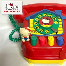 Sanrio Hello Kitty Dial Type Story Phone Toy Red made in Japan Heisei Retro Used