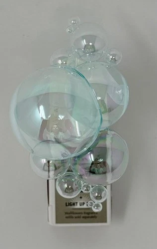 NEW BATH & BODY WORKS BUBBLES NIGHT LIGHT UP WALLFLOWER FRAGRANCE PLUG IN HOLDER