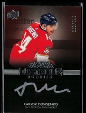 2021-22 UD Black Lustrous Rookie Signatures #LRS-GD Grigori Denisenko RC