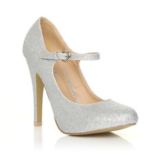 Womens Mary Jane High Heel Court Shoes Strap Stiletto Pumps Size 3-8