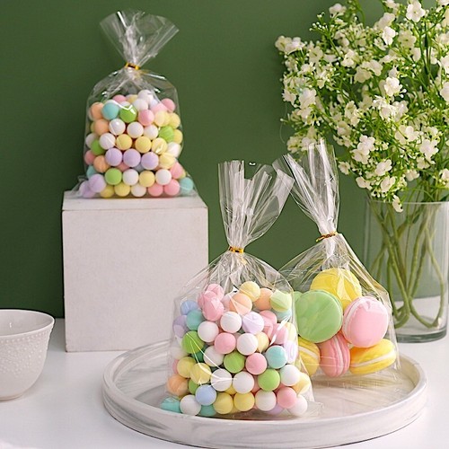 100 CLEAR 6x10" Cellophane TREAT BAGS Twist Ties Wedding Party Gifts Decorations - Picture 2 of 8