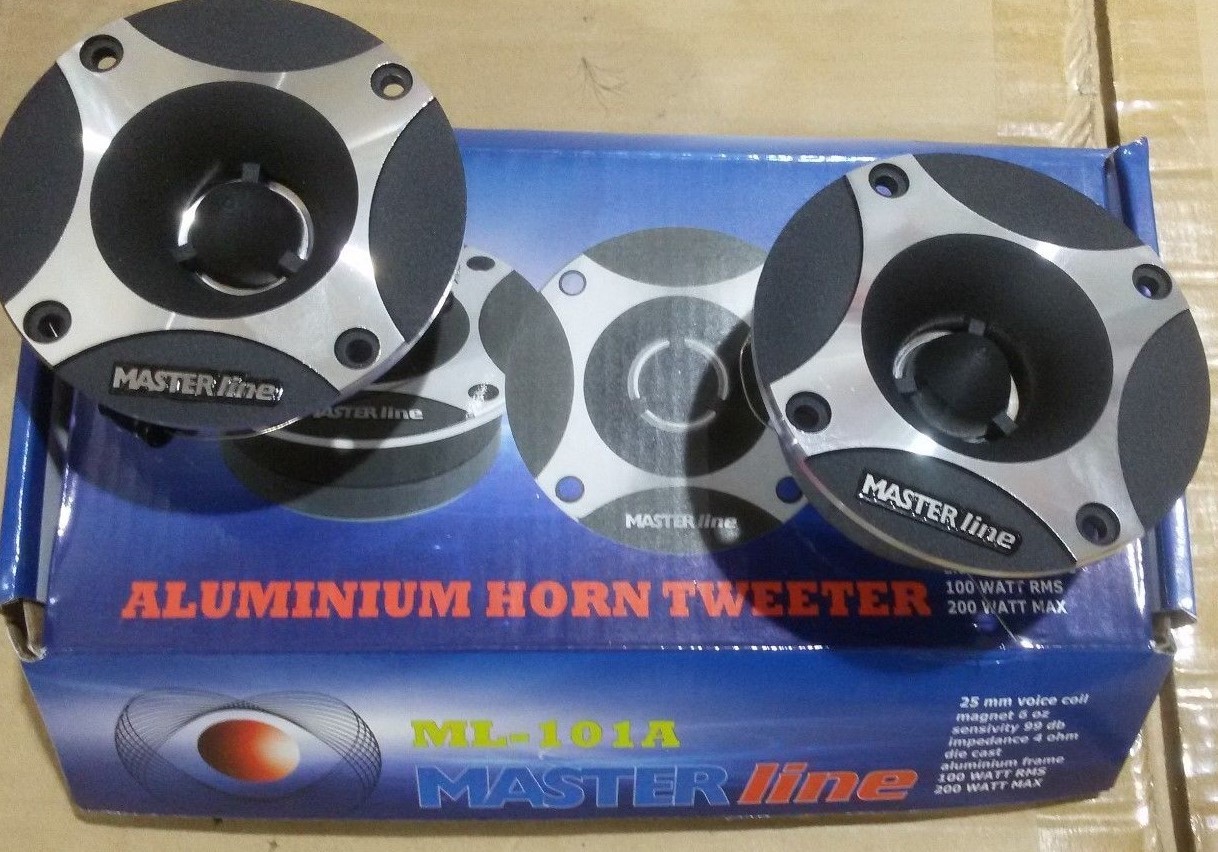 CP TWEETER TROMBA COMPRESSIONE TITANIO OGIVA 200WATT RMS MASTER LINE COPPIA!! 