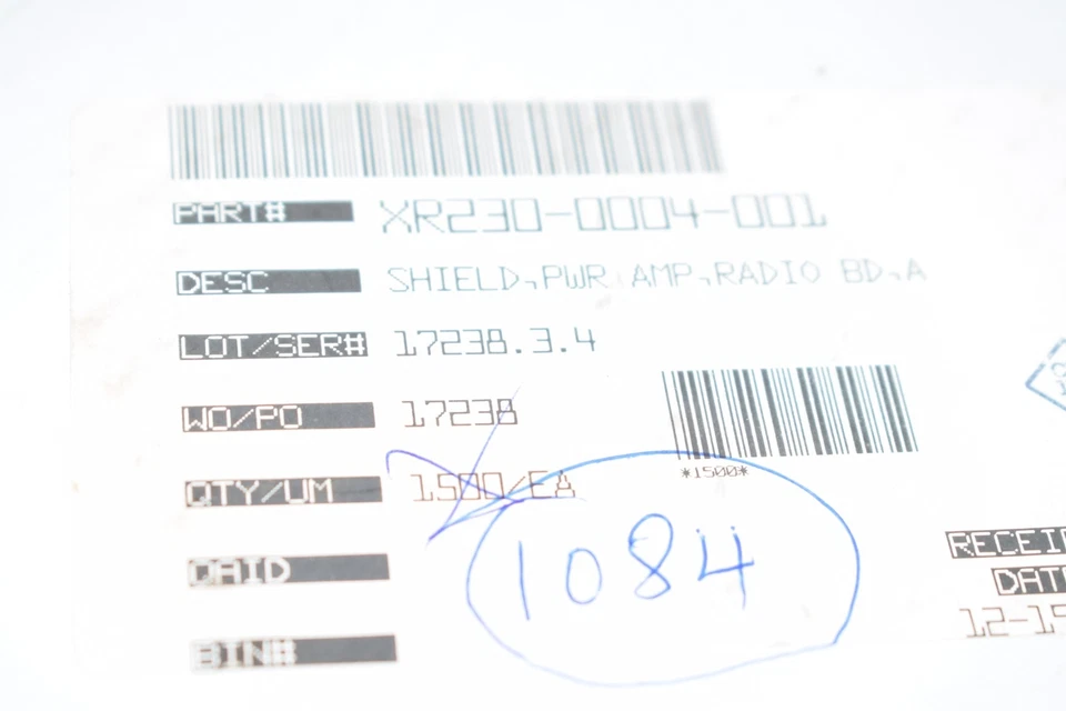 Rollo de 1084 NUEVO CTS XR230-0004-001 Escudo PWR AMP Radio Circuitos Integrados  Foto 2 de 3