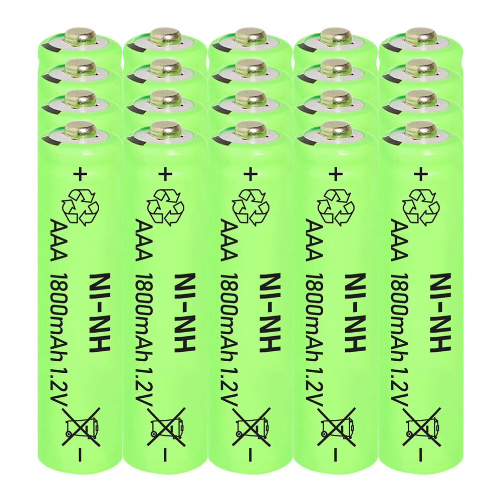 16PCS 1.2V AAA 1800mAh Rechargeable Batteries with Charger Set-image