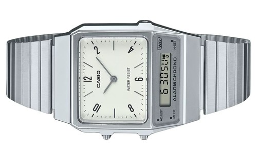 Casio Vintage Analog-Digital Alarm Chrono Dual Time AQ-800E-7A2 Unisex Watch - 第 3/4 張圖片