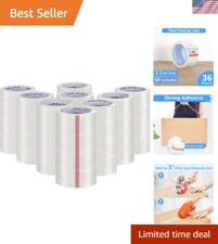 Clear Packing Tape 36 Rolls, Heavy Duty Packaging Tape for Shipping Packaging...