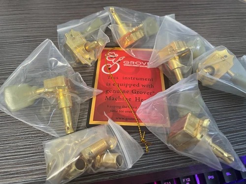 Grover gold 3x3 guitar tuners new