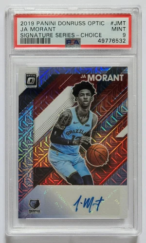 Ja Morant 19-20 Optic Choice Signature Series RC PSA9