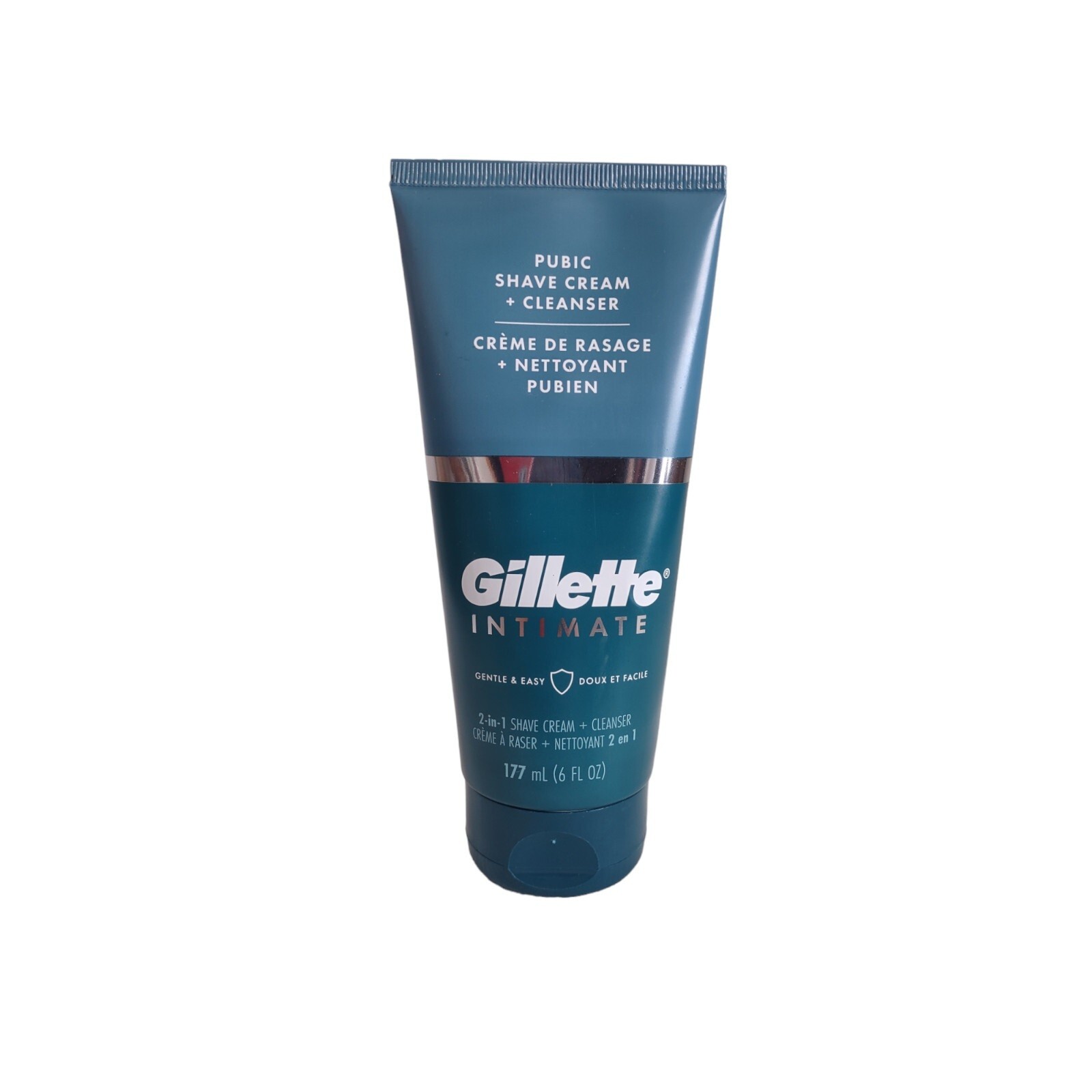 Gillette Male Intimate 2-in-1 Pubic Shave Cream and Cleanser, 6 oz
