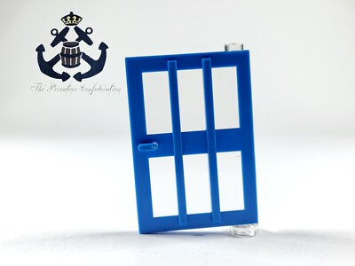 LEGO 1980s / 1990s Classic Town Blue Door 1 x 4 x 5 Right Panes