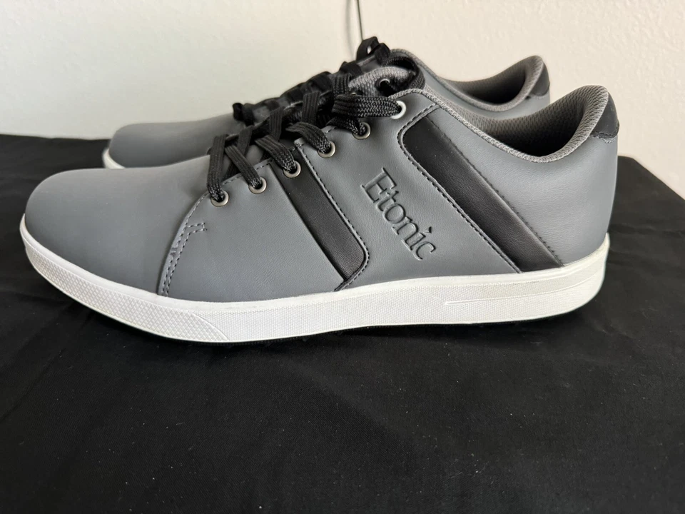 Zapatos de golf Etonic gris/negro para hombre talla 9 medianos Foto 2 de 4