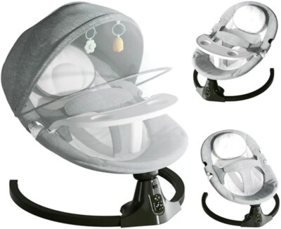 Portable Baby Swings for new born baby,Bluetooth Infant Swing with Music Speaker