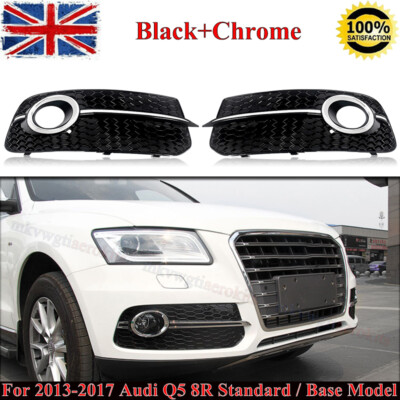 2x Front Bumper Fog Light Grille Trim For Audi Q5 8R 2008-2012 – Black ABS, Left & Right - View #4