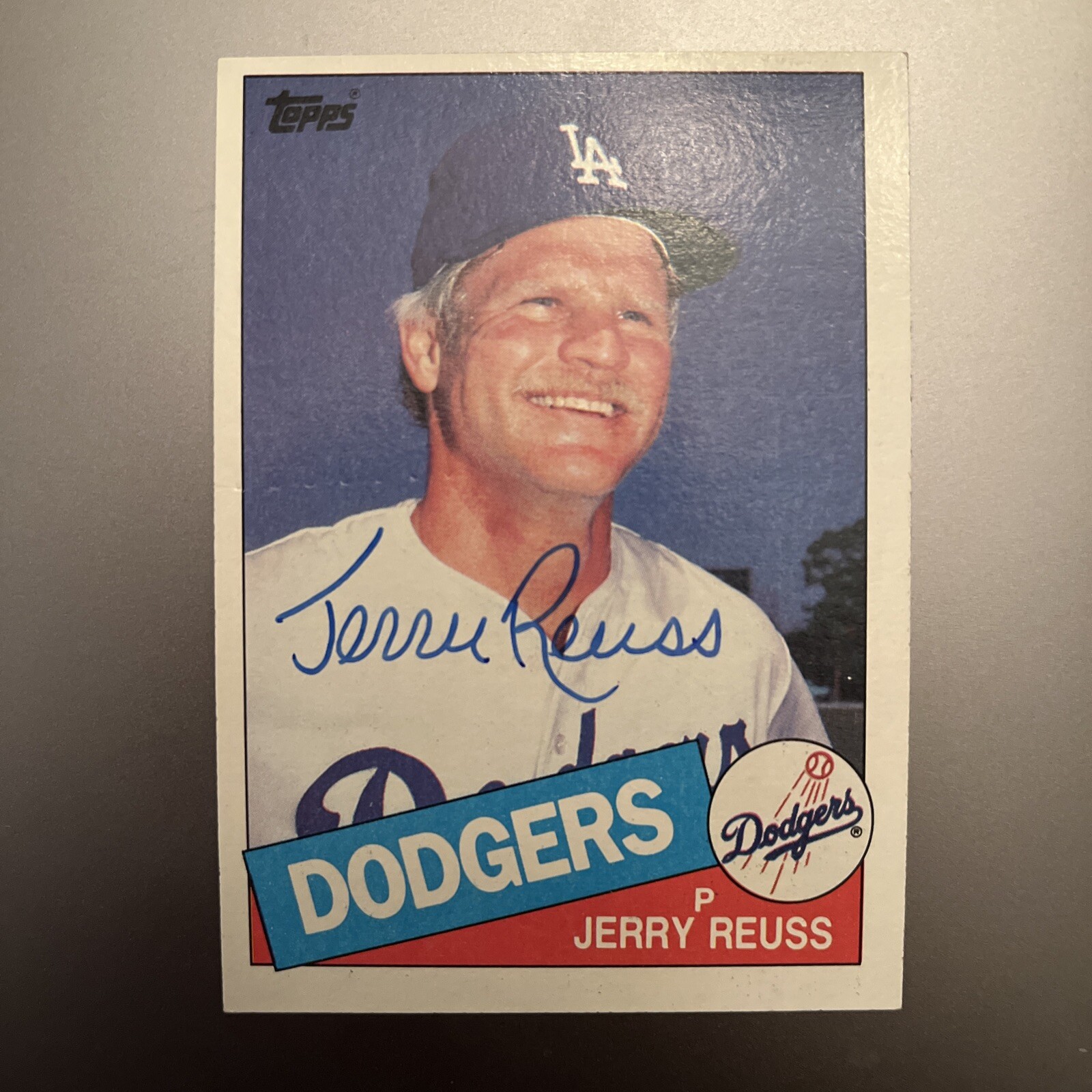 JERRY REUSS 1985 TOPPS AUTOGRAPHED SIGNED AUTO BASEBALL CARD 680 DODGERS |  eBay