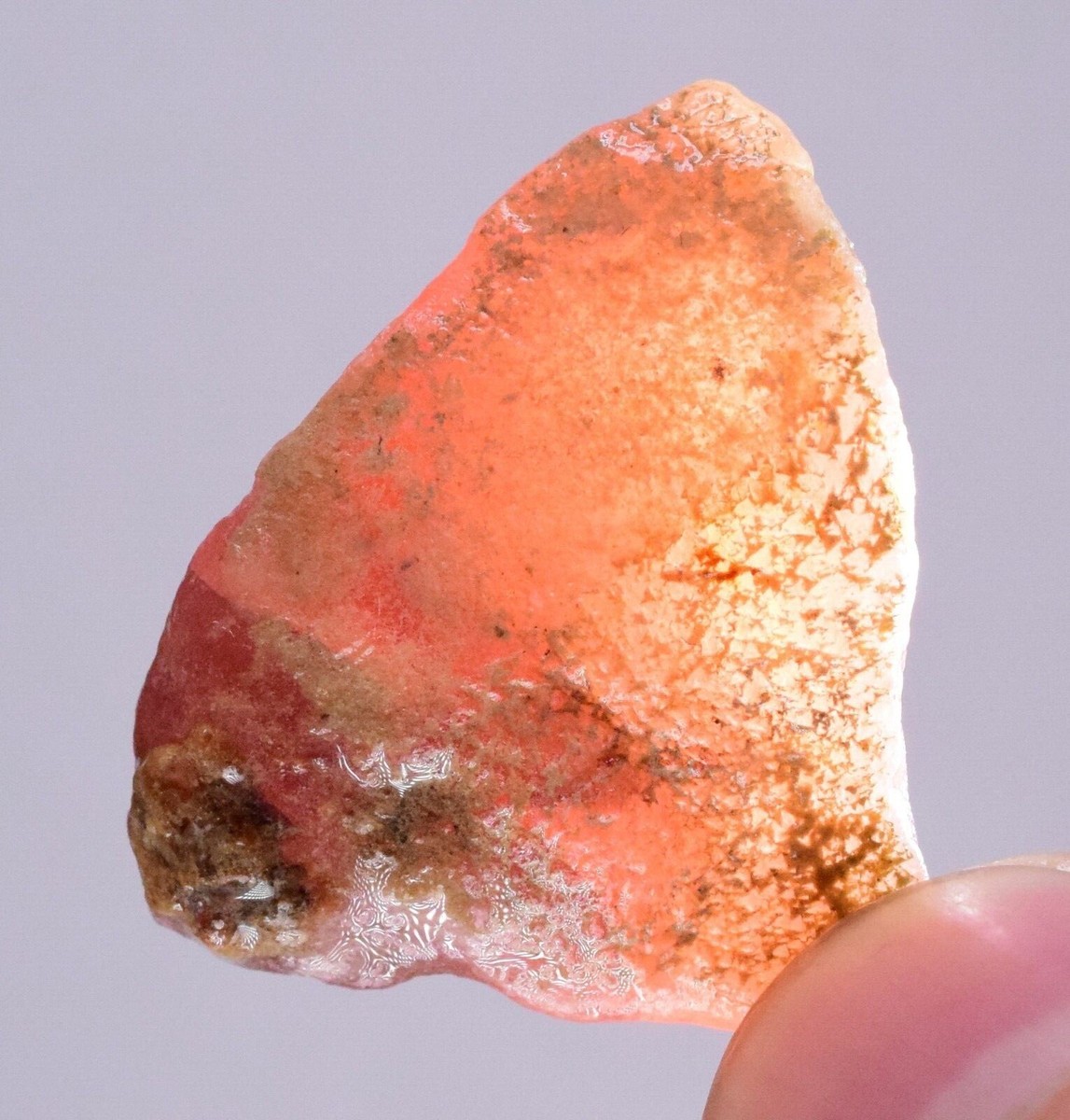 GEM RED RHODOCHROSITE ROUGH ORTIZ PERU GEMSTONE MINERAL