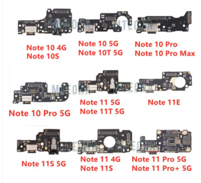For Xiaomi Redmi Note 10 10T 10s 11 Pro Max Plus 11T 11S 11E 4G USB Charging New