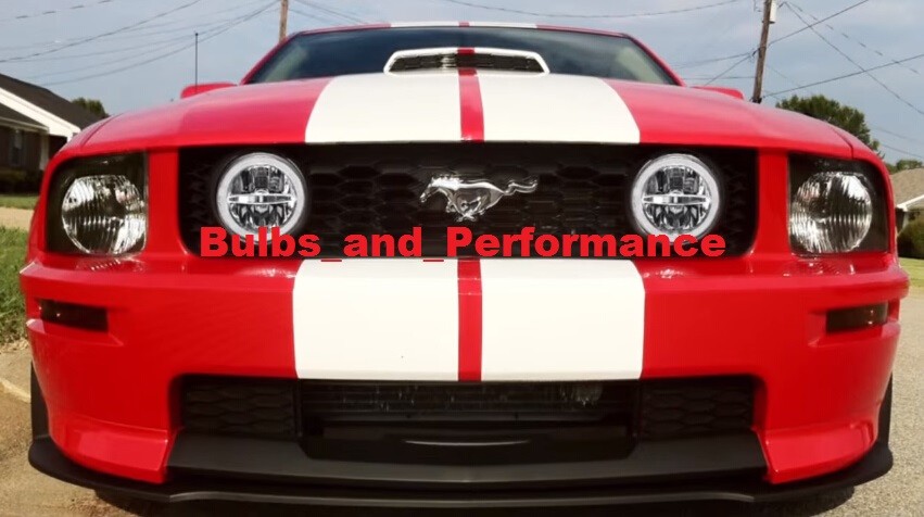 LED FOG HALO RING DRIVING LIGHT KIT 6000K for 2005 - 2009 FORD MUSTANG GT