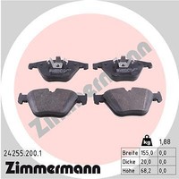 Zimmermann 24255.200.1 Bremsbelagsatz, Scheibenbremse Vorderachse FÜR BMW BMW (B