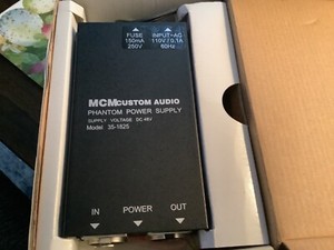mcm audio Phantom power supply model 35–1825