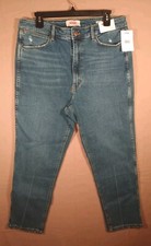 Wrangler High Rise Vintage Taper Jeans Women  s Size 16/33 Retro Faded Stretch