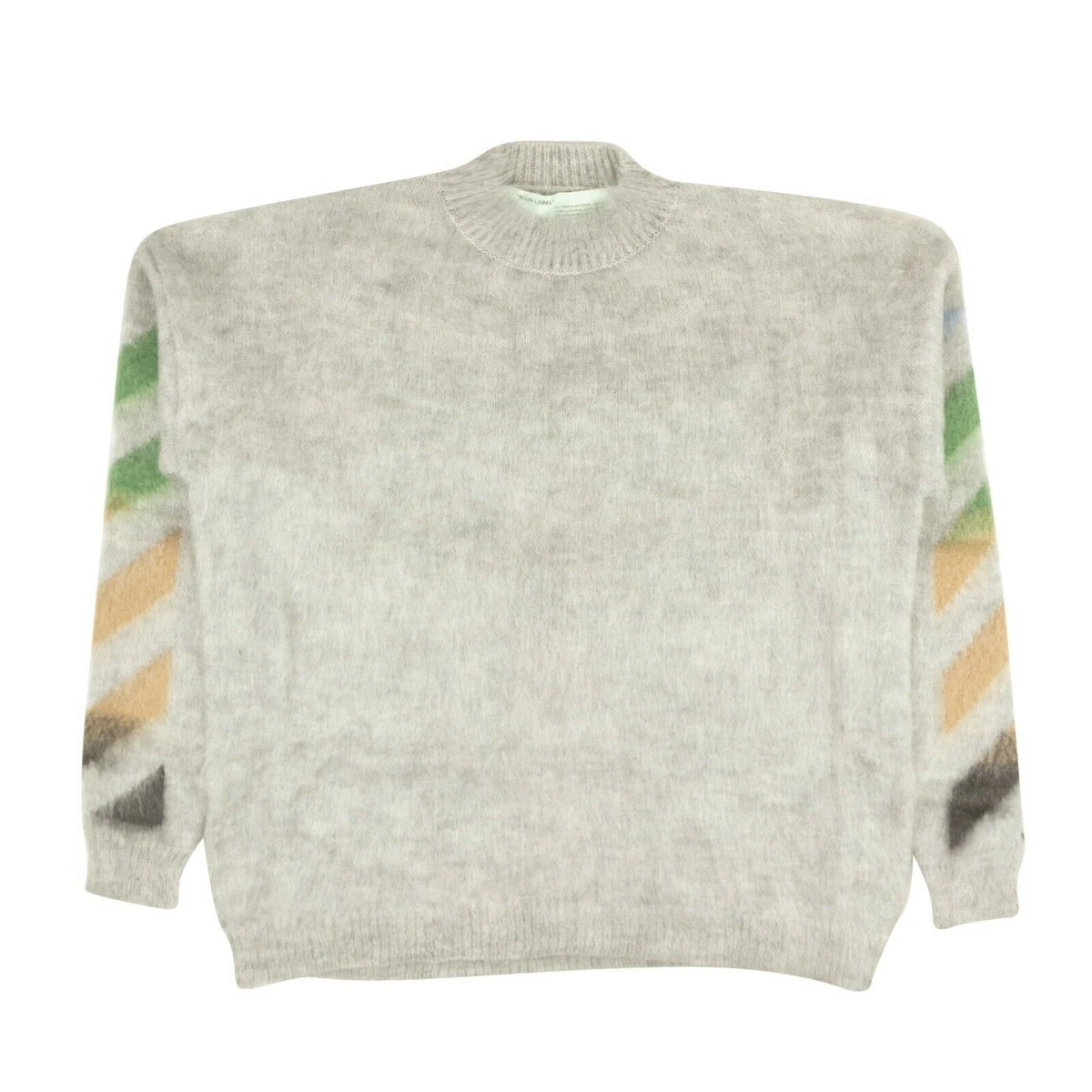 超特価人気】 OFF-WHITE - off white diag brushed crewneckの通販 by ... off white diag brushed crewneck オフホワイト