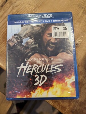 Hercules (2014) 3D Blu-Ray + Blu-Ray + DVD NEW SEALED Dwayne The Rock Johnson