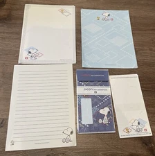 Peanuts Snoopy Stationery Set From Japan, Silky Washi Paper * Cute & Collectable
