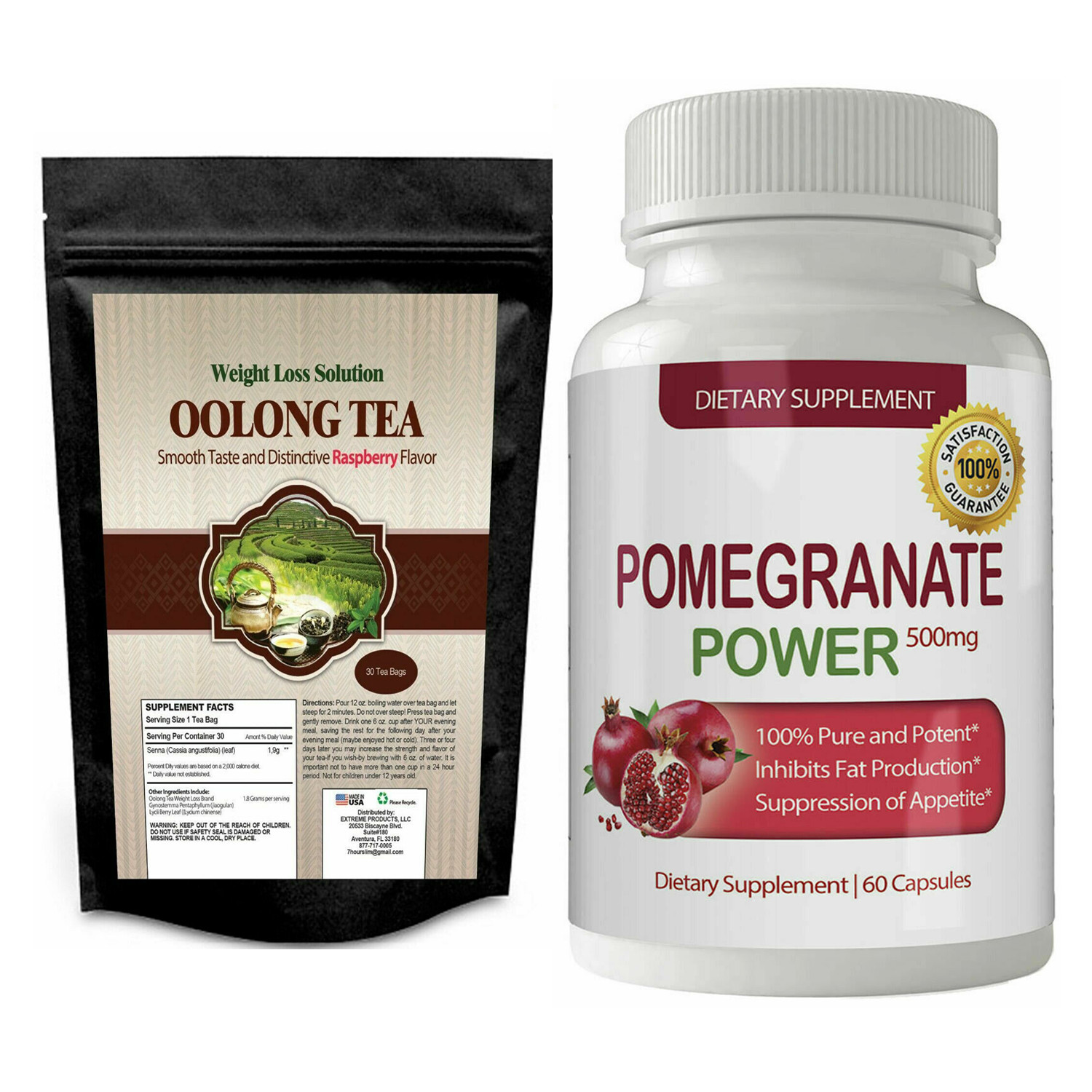 Bag Weight Management & Pomegranate Extract Antioxidant Supplement