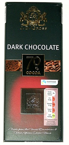 Milk Dark Chocolate Finest cocoa beans 125g Fairtrade Organic Vegan