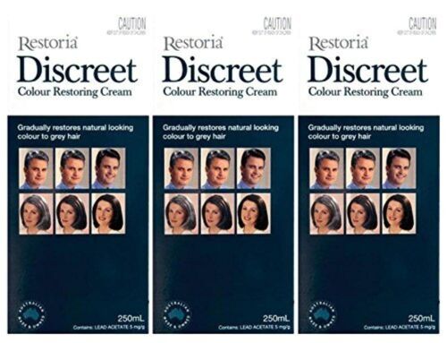 Restoria Discreet Colour Restoring Cream Reduce Grey Hair 250ml