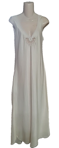 VINTAGE FERNANDO SANCHEZ Full Dress SLIP NIGHTGOWN Loungewear Beige Medium