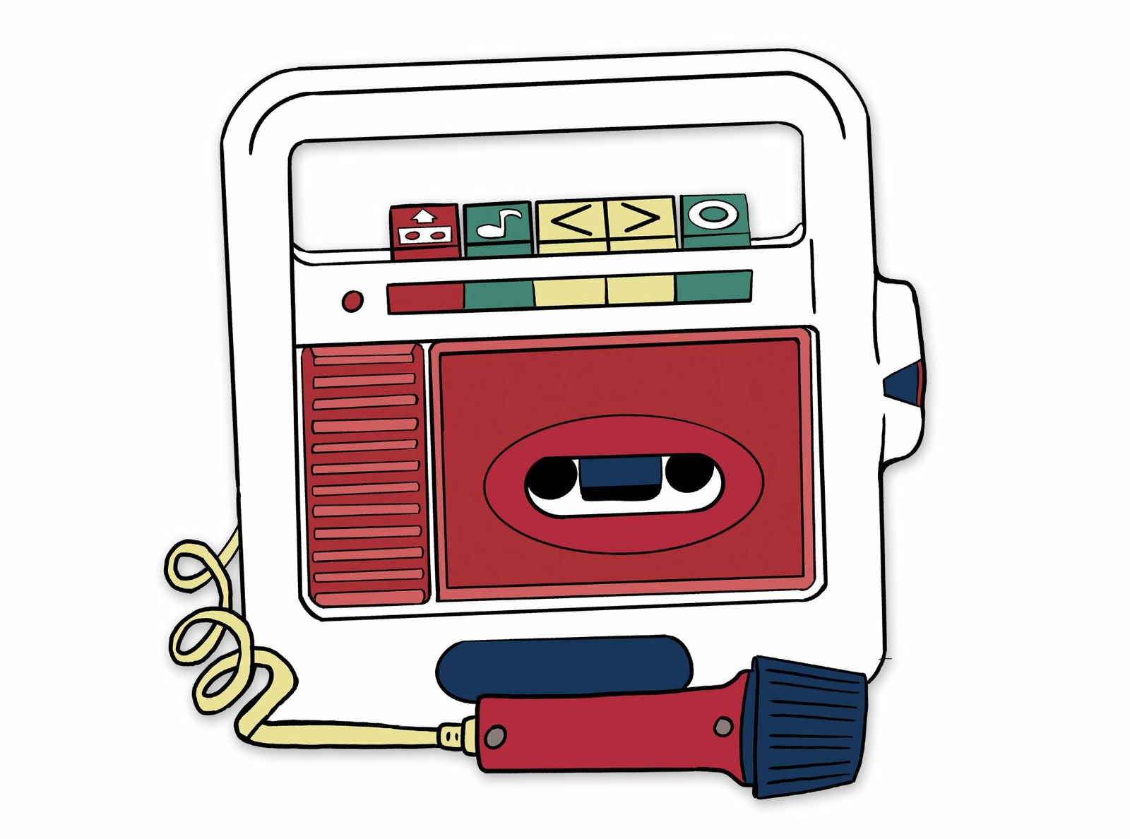 Microphone Toy Enamel Pin-image