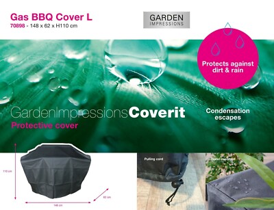 GI 70898 Coverit BBQ Hülle 148/70 x 62 x H110 cm Grillabdeckung Schutzhülle Schu
