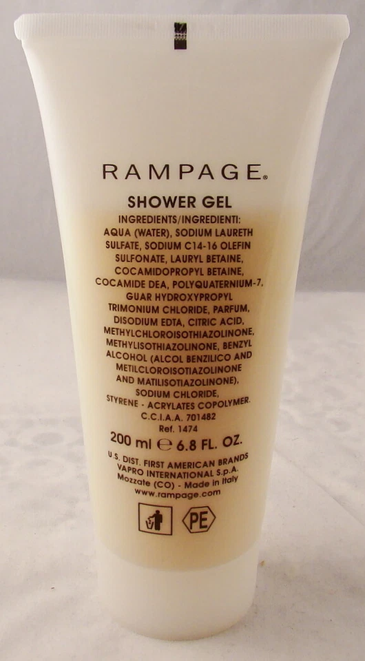 Gel de ducha Rampage 6,8 oz 200 ml NUEVO SIN CAJA Foto 3 de 4