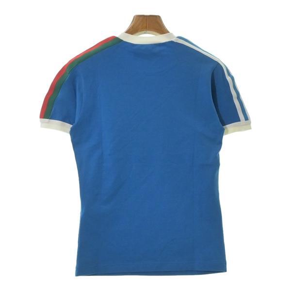GUCCI Adidas Authentic T-shirt Tops Women's Blue Cotton