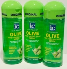 FANTASIA IC HAIR POLISHER 3X OLIVE MOISTURIZING SHINE SERUM REPAIRS  DAMAGE HAIR