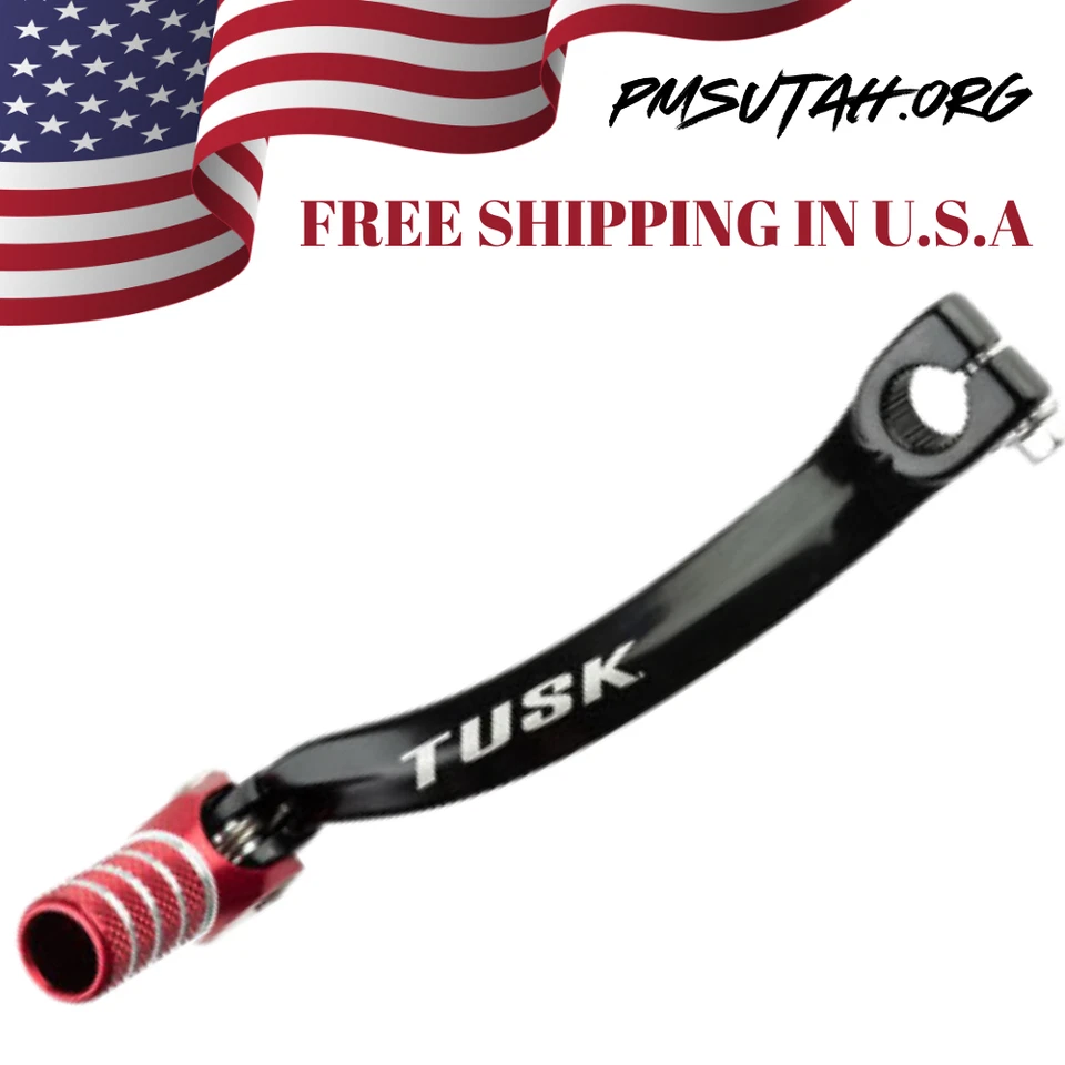 Palanca de cambios Tusk 1989-2001 Honda CR500R CR 500R motor palanca de cambios pedal rojo Foto 2 de 3