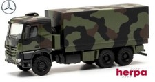 MB Arocs camion bâché 6x6 camouflé "Bw" - Herpa - Echelle 1/87 (Ho)