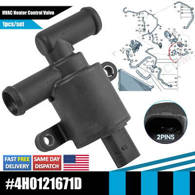 Coolant Control Valve 4H0121671D For VW Golf Polo Audi A3 A4 A5 A6 A7 Seat Skoda
