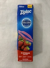 Ziploc 00350 Food Storage Bag 19 pk Clear