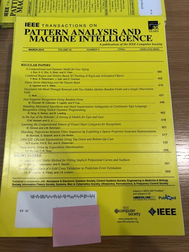 IEEE TRANSACTIONS on PATTERN ANALYSIS and MACHINE INTELLIGENCE 2010 * Full Year - Picture 11 of 13