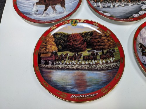 Budweiser Collectable Plate SET of 8 Clydesdales by Susie Morton 8" Plates - Picture 8 of 14