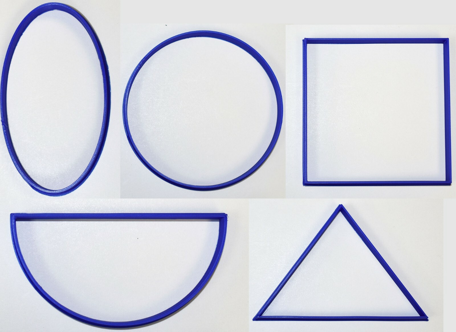 BASIC SHAPES PRE-K LEARNING GEOMETRY SET OF 5 COOKIE CUTTER TOOL USA ...