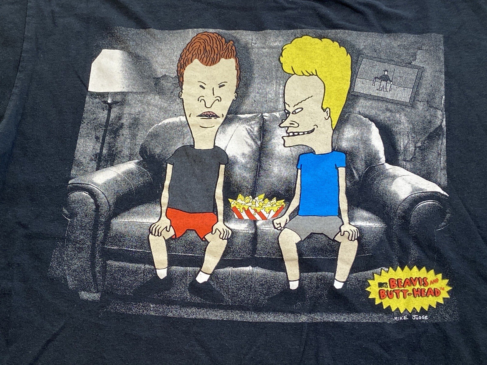Beavis And Butthead MTV Mike Judge Vintage Black Grap… - Gem